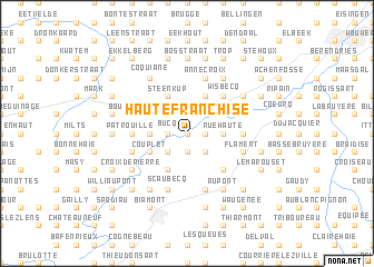 map of Haute Franchise