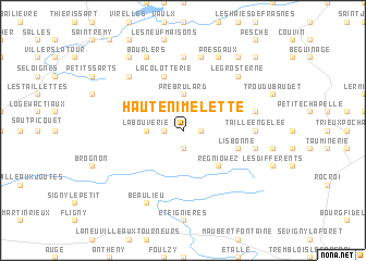 map of Haute Nimelette