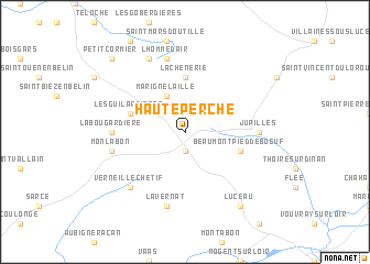 map of Haute Perche