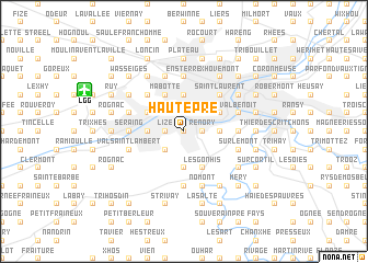 map of Haute Pré