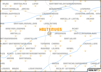 map of Hauterives