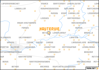 map of Hauterive