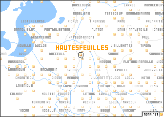 map of Hautes Feuilles