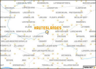 map of Hautes Landes