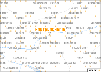 map of Haute Vacherie