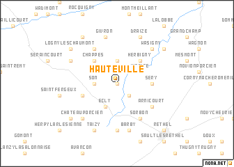 map of Hauteville