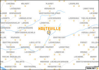 map of Haute Ville