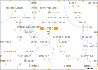 map of Haut-Orbé