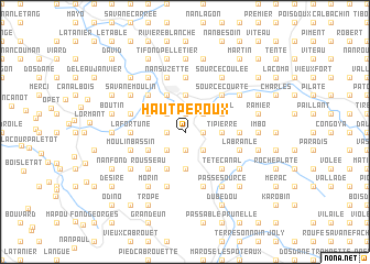 map of Haut Peroux