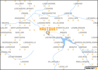 map of Haut-Quet