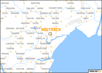 map of Hậu Trạch