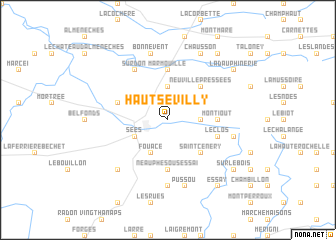 map of Haut Sévilly