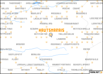 map of Hauts Marais