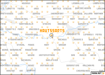 map of Hauts Sarts