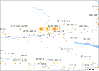 map of Hauzendorf