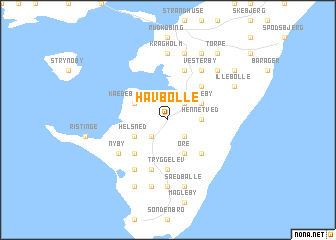 map of Havbølle