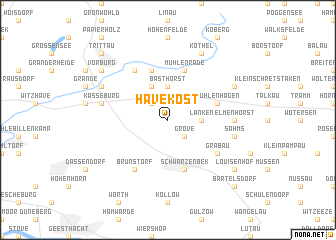 map of Havekost