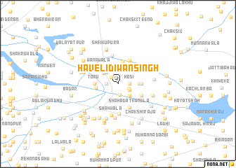 map of Haveli Diwān Singh