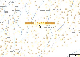 map of Havell Gharīb Shāh