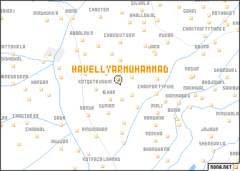map of Havell Yār Muhammad