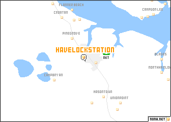 map of Havelock Station