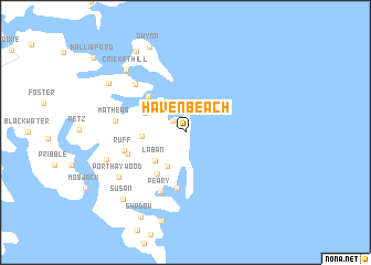 map of Haven Beach