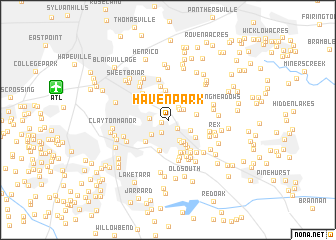 map of Haven Park