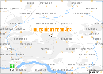 map of Havering atte Bower