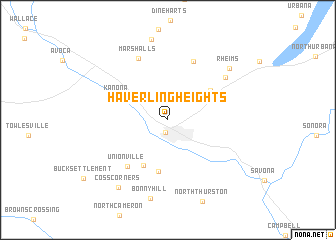 map of Haverling Heights