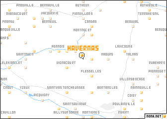 map of Havernas
