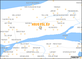 map of Haverslev