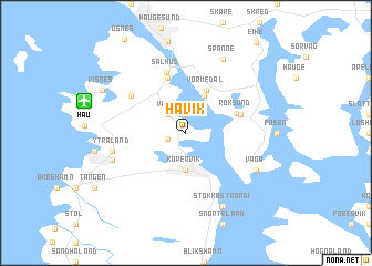 map of Håvik