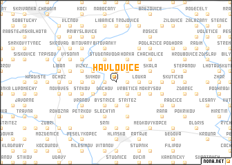 map of Havlovice