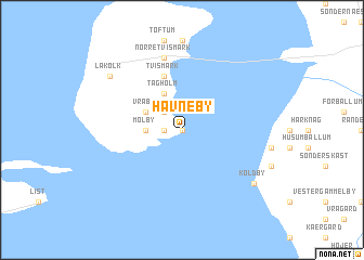 map of Havneby