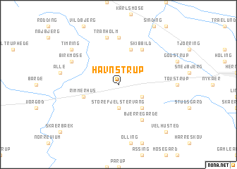 map of Havnstrup