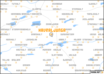 map of Havraljunga