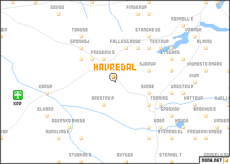 map of Havredal