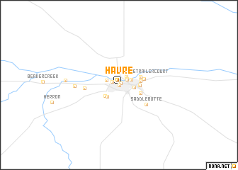 map of Havre