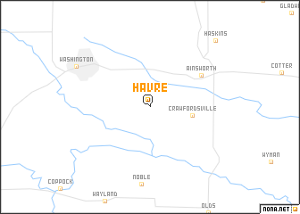map of Havre