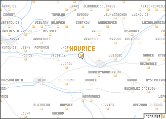map of Havřice