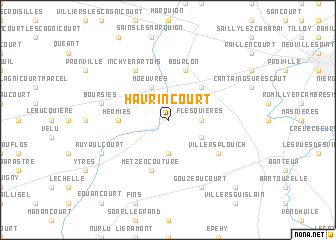 map of Havrincourt