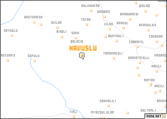 map of Havuslu