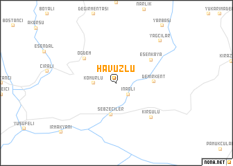 map of Havuzlu