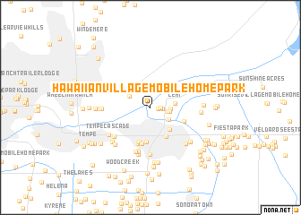 map of Hawaiian Village Mobile Home Park