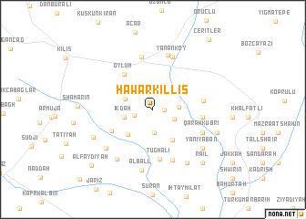 map of Ḩawār Killis