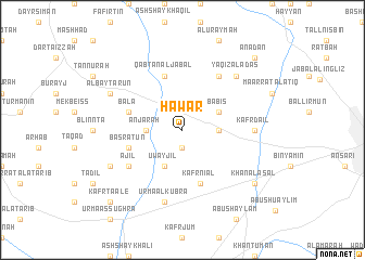 map of Ḩawār