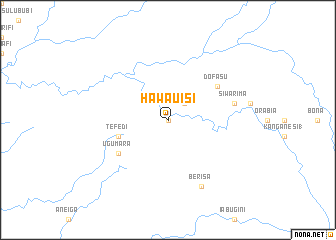 map of Hawauisi