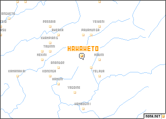 map of Hawaweto