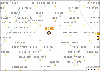 map of Ḩawā