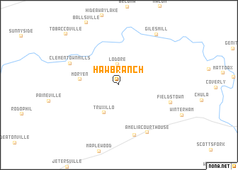 map of Haw Branch